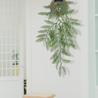 Décoration de mariage plante artificielle suspendue panneau mural feuilles de verdure guirlande plafond vert plantes à fleurs suspendues pour plafond