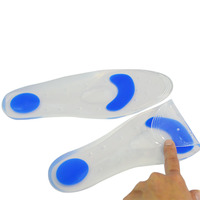 Semelles en gel de silicone confortables AS-36, échantillons gratuits, soutien de la voûte plantaire avant, coussin pour les pieds liquides