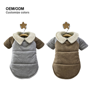 Manteau pour chien MOFFY en polyester, design classique moderne, toutes saisons, col rabattu, lavable, durable, respirant, blocs de couleur - Product Image 1