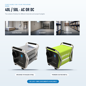 GREENFLY/JJPRO 40L 50L -30 ° C a 52 ° Deshumidificador Desecante Industrial OEM ODM para Almacenes de Almacenamiento en Frío, con Alimentación CA/CC - Product Image 2