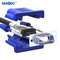Kabel VGA ke VGA Male to Male dengan Jaket PVC dan Pelindung Jalinan untuk Monitor Komputer PC dan Proyektor