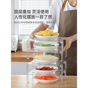 ชั้นวางของในตู้เย็น JWXB514 แบบซ้อนได้ รูปทรงสี่เหลี่ยมผืนผ้า สำหรับจัดระเบียบตู้เย็นในครัว ไม่ต้องติดตั้ง - Product Image 2