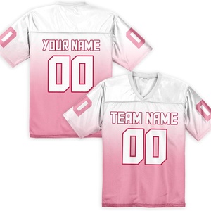 Personnalisez votre maillot de football américain unisexe en spandex/polyester à séchage rapide avec col en V, avec nom et numéro de votre équipe, cadeau pour les fans - Product Image 4
