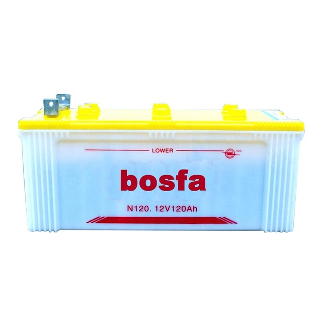 N120 Dry Charged Lead Acid 12V 120AH Car Battery for Electric Vehicles Golf Carts & Boats-Rechargeable Starting Battery