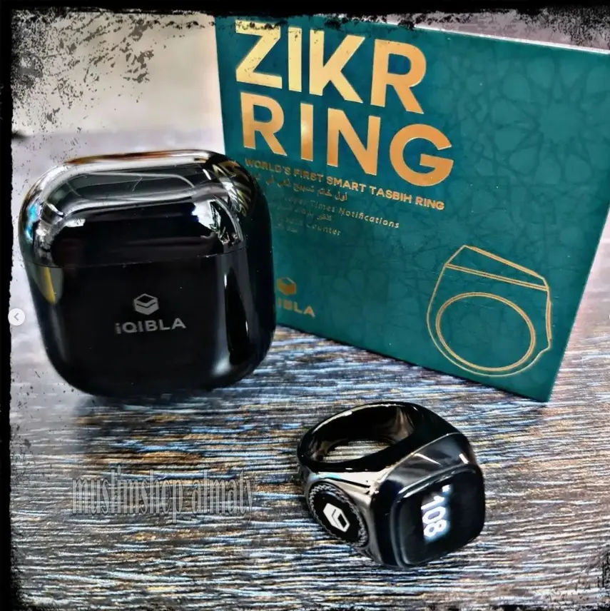 Iqibla inteligente anel tally counter Muçulmano azan sunriser despertador zikr anel para telefone tasbih digital azan islâmico tasbeeh