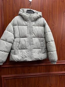 Wholesale Eco-Friendly Breathable Windproof Winter Wool Jacket <b>Women</b> Warm <b>Hooded</b> Puffer <b>Coat</b> OEM ODM Custom Logo - Product Image 2