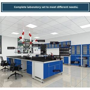 โต๊ะปฏิบัติการเหล็กเต็มรูปแบบ, โต๊ะขอบเหล็กและไม้, โต๊ะกลาง, โต๊ะทดสอบในห้องปฏิบัติการ, โต๊ะปฏิบัติการ - Product Image 6