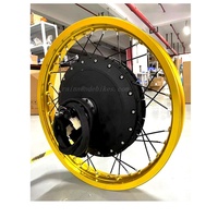 Kit de conversion de moto électrique QS273 3.5T 5T 120 km/h, moteur Qs 72v8000w avec batterie 72v40ah en option