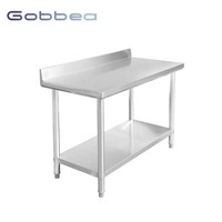 Table de préparation en acier inoxydable 304 de haute qualité, équipement de cuisine pour restaurant, capacité robuste, revêtement autonettoyant, modulaire
