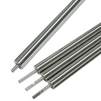 Composant d'équipement industriel 316 #   Rouleau miroir en acier inoxydable, rouleau supérieur en acier, roue de blocage d'eau
