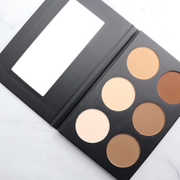 Palette de bronzants à contour minéral pressé de marque privée pour le contrôle de l'huile des tons foncés sans logo