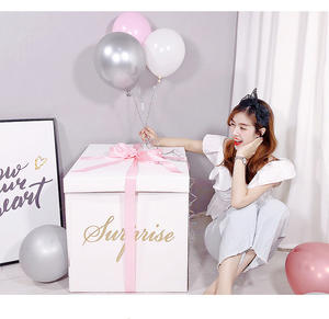 Caja de embalaje para <span class=keywords><strong>cumpleaños</strong></span> y conmemoración, Popular, grande, de cartón, flor, globo <span class=keywords><strong>sorpresa</strong></span>, <span class=keywords><strong>regalo</strong></span> - Product Image 1