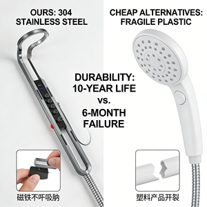 Panel de Ducha para Baño Grifo Termostático LED Inteligente Moderno Kit de Sistema de Mezclador de Lluvia Duchas de Baño - Product Image 5