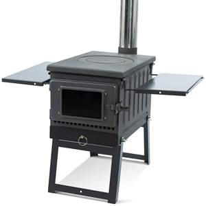 Poêle à bois portable à haute efficacité et écologique, barbecue pour la cuisine au feu de camp, poêle à bois durable - Product Image 2