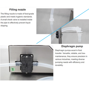 HZPK Liquid Filling Machine Semi Automatic Manual <b>Bottle</b> Digital Pump <b>Mini</b> Electric Liquid Filling Machine - Product Image 3