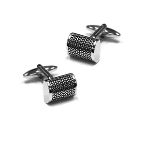 World Wide Exporter Selling Excellent Quality Round Rhodium Party Festival Wear Cufflinks for Men for Bulk Buyers