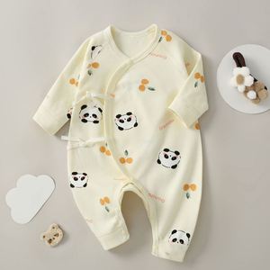 Ropa de Otoño para Recién Nacidos, Mono con Tirantes Estampado para Bebés, Pelele Moderno para Bebés - Product Image 4
