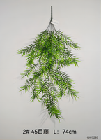 EG-J359 Plante artificielle en rotin, herbe, décoration pour hôtel et restaurant, plantes vertes, lierre, vigne artificielle suspendue pour plafond