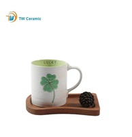 Mug Susu Keramik Stoneware Modern Custom - Tahan Microwave dan Mesin Cuci Piring, Kapasitas Besar, Tutup Aman untuk Makanan, Sendok, Kotak Hadiah