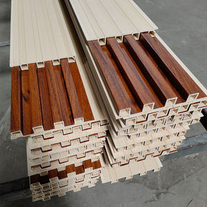 Revêtement mural en composite <span class=keywords><strong>bois</strong></span>-plastique (WPC) imperméable, carré, creux, best-seller, <span class=keywords><strong>pour</strong></span> appartements et bureaux - Product Image 4