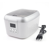 Pembersih Ultrasonik Digital Timer 600ml Profesional Portabel dari ABS+Stainless Steel untuk Perhiasan Kalung-Penggunaan Rumah Tangga
