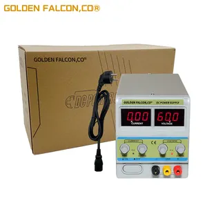 Adjustable 60V 5A DC Power Supply Dual Output Voltage and Current Digital Display 220V Input with Voltage Regulator Switch