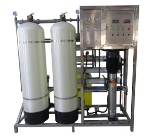 Máquina De Sistema De Purificação De Ro Equipamento De Tratamento De Água 1000L Planta Sistema De Amaciante De Diálise Tratamento De Água Dura Desmineralizada