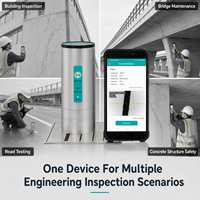 Medidor Digital Inalámbrico de Ancho de Grietas en Concreto, Equipo de Inspección de Seguridad para Edificios, Puentes y Carreteras, Monitoreo Civil