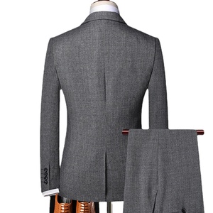 Personnalisé <span class=keywords><strong>Vintage</strong></span> Gentleman Classique Mode Slim Fit Costumes d'affaires pour hommes Trois pièces Robe de marié - Product Image 3