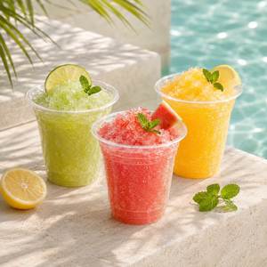 Gobelets en plastique jetables personnalisés avec logo, 360 ml, 500 ml, 700 ml, pour bubble tea, smoothie, lait, jus - Product Image 1