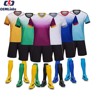 Futebol personalizado Jersey Club futebol jersey qualidade uniforme secagem rápida roupas Football Shirt futebol kit futebol set