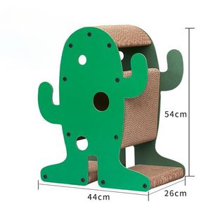 Pet Cat Scratching Board Double-sided Splicing Wavy <b>Pattern</b> Multi-layer Corrugated <b>Paper</b> Cactus Cat Scratcher - Product Image 4