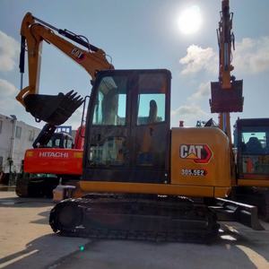 Mini-excavatrice 305.5E2 remorquable, pelle rétrocaveuse d'occasion, 5 tonnes, Caterpillar CAT, excavatrice sur chenilles, en bon état, prix bas, d'occasion - Product Image 3