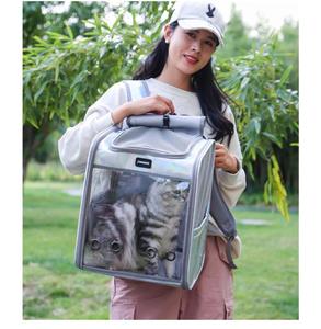 Mochila transportadora de mascotas para gatos de malla transpirable, mochilas plegables para perros y gatos, mochila transportadora ajustable para perros, bolsa de viaje para viajes - Product Image 6