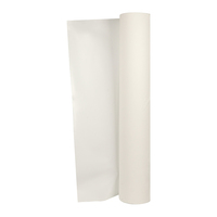 Film plastique durable et résistant à l'eau en PE blanc laiteux personnalisé pour l'emballage des articles de boisson, transparent, résistant à l'usure et aux déchirures