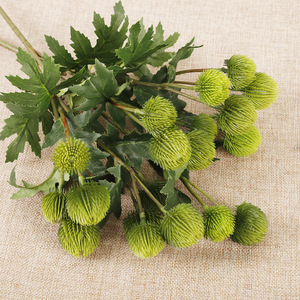 Fleurs artificielles en forme de cône épineux, en plastique blanc, haute simulation, accessoires de décoration pour mariage et maison - Product Image 2