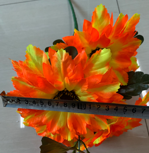 Relleno de Corona Funeraria Económico en Oferta para Exhibición en Tumbas, <span class=keywords><strong>Flor</strong></span> <span class=keywords><strong>Artificial</strong></span> de Crisantemo de 7 Cabezas, <span class=keywords><strong>Flor</strong></span> <span class=keywords><strong>Artificial</strong></span> - Product Image 4