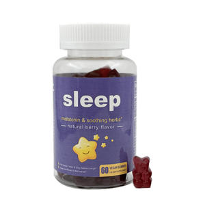 Gomitas de Melatonina con L-Teanina y Bálsamo de Limón, Suplemento Natural para Dormir, Gomitas para Dormir Nocturnas de Alta Potencia, Marca Blanca - Product Image 1
