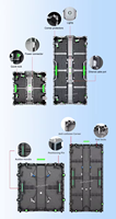 Écran LED d'arrière-plan pour scène d'événement extérieur TOPvision Ledwall, écran d'affichage LED P3.91 IP65 haute définition