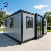 Maison conteneur modulaire extensible de 20 pieds ou 30 pieds, pliable, moderne et luxueuse, avec 1, 2 ou 3 chambres, pour plafonds de 2,4 m de hauteur, expédition en 20 jours