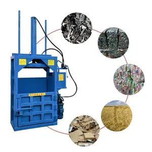 Semi-automatic baling press machine hydraulic / press baler machine / manual baler machine for PET bottle paper scrap metal