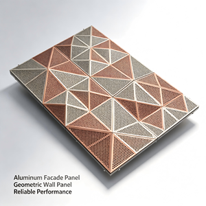 Panel de Fachada de Pared Cortina de Aluminio Perforado, Revestimiento Decorativo, Pantalla para Edificios Comerciales - Product Image 6