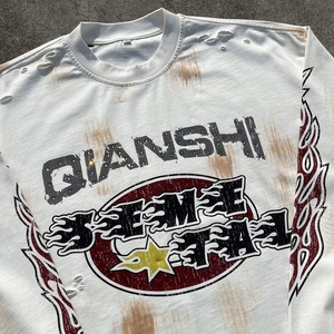 Designer <b>Shirt</b> for <b>Men</b> Distressed Vintage Printed Oversized <b>T</b>-<b>shirt</b> Graphic Thermals Longsleeve 100% Cotton <b>Long</b> <b>Sleeve</b> <b>t</b> <b>Shirt</b> - Product Image 3