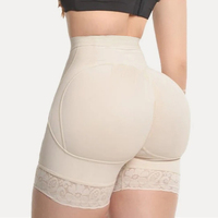 Shorts gainants pour femmes avec rembourrage de hanche en dentelle ferme, culotte releve-fesses, fajas colombiana, body shaper, amélioration des hanches, vêtements de mise en forme avec effet push-up
