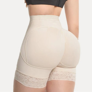 Shorts gainants pour femmes avec rembourrage de hanche en dentelle ferme, <span class=keywords><strong>culotte</strong></span> releve-fesses, fajas colombiana, body shaper, amélioration des hanches, vêtements de mise en forme avec effet push-up - Product Image 1