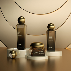 Thiết kế sang trọng mới nắp bóng 100ml chai Kem dưỡng da tùy chỉnh phụ nữ nam chăm sóc da đặt bơm chai rỗng vuông <span class=keywords><strong>50g</strong></span> Lọ Kem - Product Image 1