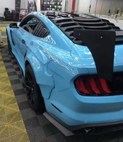 Kit de carrosserie large de conception de Robot de réglage de haute qualité pour Ford Mustang mise à niveau pièce automatique pare-chocs avant lèvre arrière jupe latérale capot 15-17