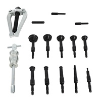 HTL 16PC Kit d'outils d'extraction de roulements à gorge aveugle avec marteau à inertie, extracteur de coupelles de roulement et de joints