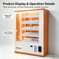 Distributeur automatique mural compact pour produits de lavage et de soin