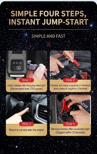 Démarreur <span class=keywords><strong>de</strong></span> Voiture T2 6000mAh Version Améliorée, Boîte à Outils Portable, Outil d'Urgence, Booster <span class=keywords><strong>de</strong></span> Batterie <span class=keywords><strong>de</strong></span> Voiture 12V, Power Bank, Lumière LED, Outil <span class=keywords><strong>de</strong></span> Démontage <span class=keywords><strong>de</strong></span> Vitre - Product Image 4